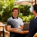 Mens Golf Shirts Short Sleeve Dry Fit Athletic Moisture Wicking Golf Polo Performance Printed Collared Polos (M)