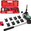 Professional Brake Line Flaring Tool, 45 Degree Single Flare, Double Flare, Bubble Flare Tool Kit, for 3/16", 1/4", 5/16", 3/8" Stainess Steel Tube and Copper Tube