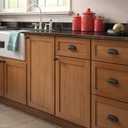 4 x Franklin Brass Cup (1-Pack) Cabinet Handles 3" Hole Center Pulls | Matte Black Hardware Kitchen Door, Drawers, Dressers, Furniture P41707K-FB-C