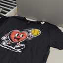 Softball red Heart Softball Player Valentine's Day T-Shirt, 2XL