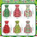 12 Pcs Christmas Doll Accessories Mini Doll Baker Outfit Kit Include Apron Hats for Xmas Mini Baking Props Decorations, Dolls is Not Included