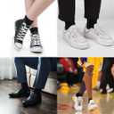 Bamboo Low Quarter Thin Ankle Sock for Men and Women Natural Breathable Comfortable Socks 6 Pairs (Black, L)