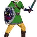 The Legend of Zelnda Link Deluxe Costume, Officially Licensed The Legend of Zelda Costume for Kids (X-Large (14-16))