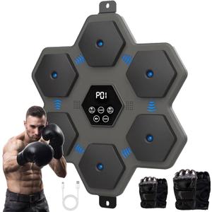 Music Boxing Machine Wall Mounted Smart Bluetooth Boxing Equipment for Boxing Enthusiasts, Small