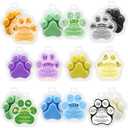 8 Pack Scented Wax Melts, Natural Soy Wax Assorted Colored Paw Shaped Tarts - Lavender, Pineapple, Sweet Orange, Cotton, Ocean, Lily, Vanilla&Cream and Blackberry Fragrances for Home