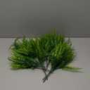 12 Bundles Artificial Plants, Fake Boston Fern Greenery Outdoor UV Resistant No Fade Faux Plastic Plants Garden Porch Window Box Decorating