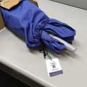 AMMSUN 8ft Large Beach Umbrellas for Sand Heavy Huty Wind Portable Commercial Grade Patio Beach Umbrella with Sand Anchor Adjustable Height Air Vent UPF 50+ Telescoping Pole without tilt Blue White