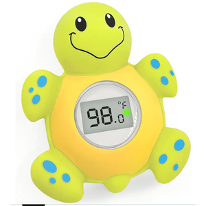 Baby Bath Thermometer Floating Toy, Baby Safety Tub Temperature Water Thermometer, Bathing Toy for Swimming Pool - Kid Toddler Baby Essentials for Newborn, Baby Shower Gifts for Mom (Turtle)
