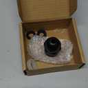 OFFO Shower Head Swivel Ball Adapter, All Metal Adjustable Shower Arm Extension Connector Universal Showering Component Solid Brass, Matte Black