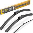 Raidbee 24"+20" Windshield Wiper Blades with 15" Rear Wiper Blade Automotive Replacement Set for BMW X5 2007 2008 2009 2010 2011 2012 2013 Genuine OEM Quality (Set of 3)