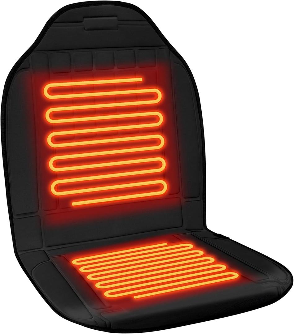 Heated Seat Cover for Winter 1 Minute Fast Heating Pad Seat Warmer Preimum Fabric 2 Models Setting