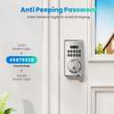 Keyless Entry Door Lock Deadbolt with Keypad, Digital Smart Locks with Code, Auto Lock, Anti-Peeking Password, Easy Installation, Satin Nickel