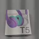 Kids Bluetooth Headphones, Lightweight Wireless Headphones for Kids, 85/94dB Volume Limited, 60 Hours Playtime, Bluetooth 5.3, Over-Ear Toddler Headsets with Built-in Mic-Purple