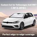 EcoNour Windshield Sunshade Compatible for Volkswagen VW Golf MK7 2013-2016 2017 2018, Sun Visor for Front Windshield & Window Sun Shade Cover, UV Heat Blocker & Protector, Car Accessories