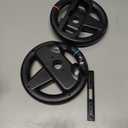 Orzly Steering Wheels  Compatible with Switch 2 (2025 Console)  Twin Pack Racing Wheel Accessories for Joy-Con Controllers and MarioKart Racing Games (2 Black Wheels) Gift Boxed