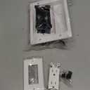 Recessed TV Outlet Box, Dual Outlet Power Cable Management Outlets in Wall Media Box, Low Voltage Wires Hider Kit Electrical Accessories for Saving Home Theater & Office Space