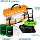 Flybold 57ft Slackline Kit - Slack Lines for Backyard for Kids and Adults with Tree Protectors, Carry Bag and Ratchet - Ninja Slackline Obstacle Course and Balance Rope for Core Strength Training