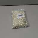 2 x 200PCS 12MM Ivory Whtie Faux Pearls Beads with Holes Summer Acrylic Round Imitation Artificial Loose Spacer Pearl Bead Bulk for Jewelry Making Earrings Bracelets Necklace Decor DIY Craft