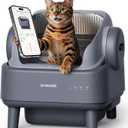 oneisall Self Cleaning Litter Box with APP Control: Open-Top Smart Cat Litter Box Rinsable Easy Clean, Safety Protection&11L Large Waste Bin, Automatic Litter Box for Large Cats (Ease S1 Pro)