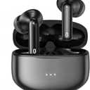 A40 Pro Wireless Earbuds, 50Hrs Playtime Bluetooth Earbuds Built in Noise Cancellation Mic with Charging Case, Headphones Stereo Sound, IPX7 Waterproof Ear buds for iPhone and Android