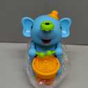 Baby Elephant Musical Crawling Toy with Lights, Sounds, Blowing Ball, Infant Sensory Toys, Birthday Gifts for Kids Boy Girl 3 4 5 6 7 8 Years (Blue)