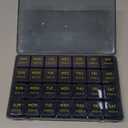 Lifewit Monthly Pill Organizer, 28 Day Pill Box, 4 Weeks One Month Vitamin Cases, Large Compartments Medicine Organizer for Fish Oils, Supplements, 28 Grids, Blue