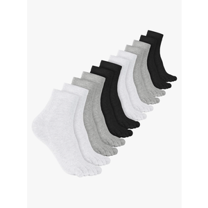 Bencailor Women Toe Socks Cotton Breathable Compression Crew Five Toe Sock for Women Men Athletic Running