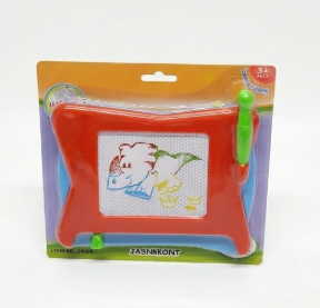 Mini Magnetic Drawing Board, 4-Colors Travel Size Erasable Doodle Magna Board Toy, Small Writing Painting Sketching Pad, Educational Learning and Classroom Prizes for Toddler Boy Girl Kids Child