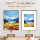 Prudiut 15 Pack 20x16 White Picture Mats, Frame Mattes for 11x14 Pictures Display Photo Frame Mat Core Bevel Cut Mat Board Show Kit for Photos, Prints, Artworks