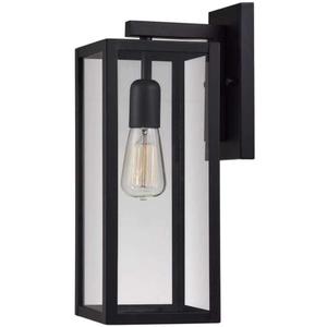 Globe Electric Vintage 1-Light Matte Black Hurley Wall Sconce