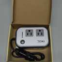 200W Car Power Inverter, FOVAL 12V DC to 110V AC Car Inverte with 4 USB Ports Car Outlet Adapter, Power Inverter for Vehicles, Car Plug Adapter Outlet for Laptop Computer Charger (Gray) (Grey)