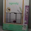 Ingenuity Easy Open Baby Gate & Dog Gate, Hands-Free Open Patent-Pending Foot Pedal, 27.5"-52" Wide, 28" Tall, Hardware or Pressure Mounted, Install in Doorway, Bottom of Stairs, or Wall - Espresso