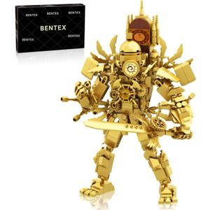 Bentex Skibi Figure Building Set, Titan Clock Man Cameraman Game Model Toys Ideas Collectible Building Bricks Birthday Gift for Adults Fans(551 Pcs)