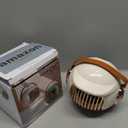 Space Heater, Portable Heater for Office Desk, 400W Mini Tent Warmer for Camping (Indoor Use), With Tip-Over Protection, Lightweight (Cream White)