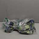 dallisten 2 Strands 73'' Artificial Silk Rose Flower Vines Garland, Fake Roses Floral Green Leaves Hanging Plant for Wedding Arrangement Decoration, Wall, Party, Bedroom, Home Decor (Blue)