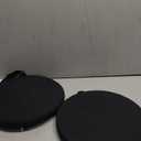 Greenjin 13 Inch Round Bar Stool Cushions for Kitchen Dining Chair, 2 Pack Non Slip Chair Seat Cushions with Straps, Round Chair Pad, Circle Stool Cushion for Bistro Hight Stool Black