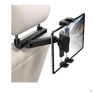 Tablet Holder for Car Headrest, [3 in 1 Adjustable Extension Arm] iPad Car Mount for Back Seat, Road Trip Essentials for Kids, for 4.7-12.9" Like iPad Pro, Air, Mini, Galaxy, Fire HD Tablet
