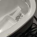 EUHOMY Nugget Ice Maker Countertop with Handle, Ready in 6 Mins, 34lbs Per Day, Removable Top Cover, Auto-Cleaning, Portable Sonic Ice Maker with Basket and Scoop, for Home/Party/RV/Camping (Black)