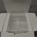 UNIQOOO Clear Acrylic Card Box w/Slot, Thick DIY Wedding Box Blank White Print, Large 10x10x5.5 in, for Reception Decoration Fundraiser Money Box Election Ballot Graduation Keepsake Party Favor