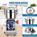 Electric Grain Mill Grinder, 800g Stainless Steel Grain Mill, 3000W High Speed Commercial Grinder Machine, Pulverizer Spice Herb for Dry Grains Cereals Coffee Corn Pepper, Swing Type