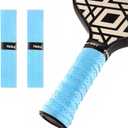 Pickle Grips Pickleball Paddle Grip Tape - Overgrip Grip Wrap for Pickleball Racket - Moisture Wicking Paddle Grip Wrap (2 Pack) (Baby Blue)