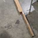 Ivilon Drapery Treatment Window Curtain Rod - Square Design 1 1/8 Rod. 72 to 144 Inch. Black