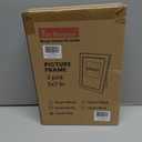 Fun Memories 5x7 Picture Frame - 3pcs Pink Enamel Glass Photo Frame with Gold Metal Edge & Easel for Display Picture Frame on Countertops, Tabletops, Bookshelves, Desks, Walls (Pink/Gold)