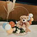 Teddy Bears Bulk 5 Packs 13.5 Inches Small Stuffed Bears Pack for Christmas Valentines Baby Shower Party Decorations Centerpieces Favors Light Brown