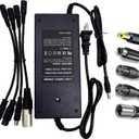 42V 2A Electric Scooter Charger 5 in1 Plugs for Bird,Gotrax,Segway,Pocket Mod, Sports Mod,Voyage,Ninebot,Apex,Glider, XR Elite, XR Ultra,Metro/Journey,Jetson Eris Pro/Ora Pro/Racer/Rhythm,Razor
