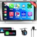 [2G+64G] Car Radio Stereo for Toyota Camry 2006 2007 2008 2009 2010 2011 with Wireless CarPlay/Android Auto, 9 inch Android 13 Touch Screen Head Unit, GPS Navi/WiFi/Bluetooth/SWC/Backup Camera