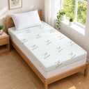 SheRest Cooling Firm Memory Foam Mattress Topper 3 Inch Twin Size