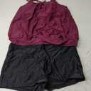 Holipick Women Plus Size Two Piece Tankini Swimsuit Tummy Control Bathing Suits Blouson Tankini Top with Boy Shorts 20W