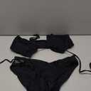 Meetall Women's High Cut String Triangle Bikini Set Swimsuits Sexy Bathing Suits 2 Piece, Size L