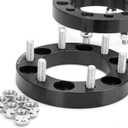 6X5.5 Wheel Spacers, KSP Forged 1"(25mm) 6x139.7mm to 6x139.7mm Thread Pitch M12x1.5 Hub Bore 108mm Adapters for Tacoma 4Runner Tundra FJ Land Cruiser Black, Not Hubcentric